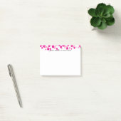 Bulles roses Monogrammes Post-it® Notes (Bureau)