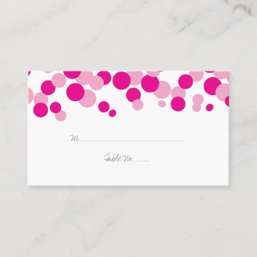 Bulles roses Motif Mariage Cartes de  (Devant)