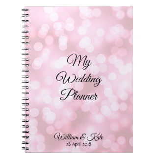 Bulles roses personnalisées Carnet Wedding planner