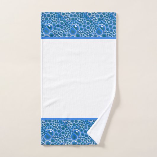 Bulles Serviette de bain, Bleu (Serviette à main)