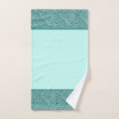Bulles Serviette de bain set, turquoise (Serviette à main)