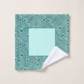 Bulles Serviette de bain set, turquoise (Gant de toilette)