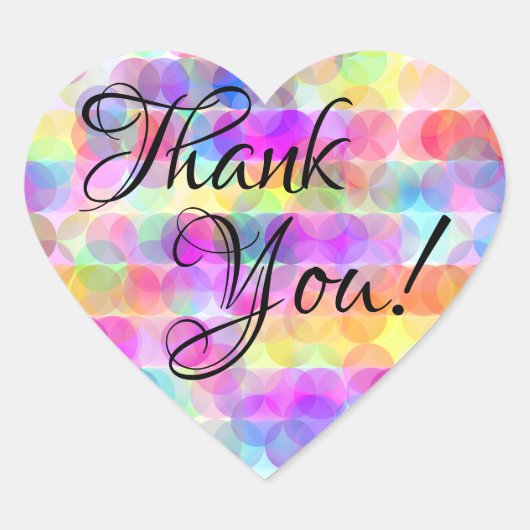 Bulles - Stickers Coeur Merci (Devant)
