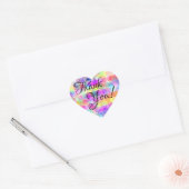 Bulles - Stickers Coeur Merci (Enveloppe)