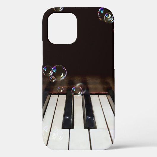 Bulles sur Piano Coque-Mate coque iphone (Verso)