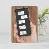 Bulles textuelles pour Invitation de fête d'annive (Debout devant)