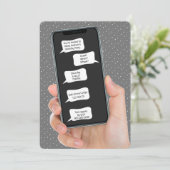 Bulles textuelles pour Invitation de fête d'annive (Debout devant)