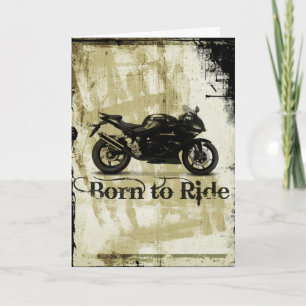 Bullet Bike Sport Motorcycle Carte d'anniversaire
