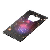 Bullet-cluster Kredietkaart Flessenopener (Voorkant Gekanteld)