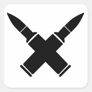 Bullet Hoes Vierkante Sticker