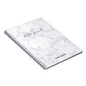 Bullet Journal avec imprimé en marbre élégant et m (Côté Droit)