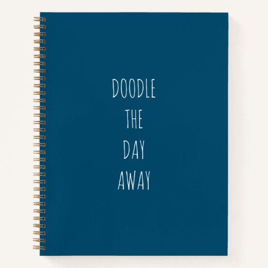 Bullet Journal Doodle Bleu (Devant)