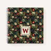 Bullet Journal Fleurs Vintage Rouge Lys Blancs (Devant)