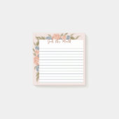 Bullet Journal Maandelijkse doelen invoegen -Bloem Post-it® Notes (Voorkant)