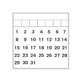 Bullet Journal Maandelijkse kalender gewoonte trac Rubberstempel (Afrduk)