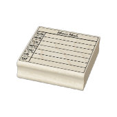 Bullet Journal Meal Planner Rubberstempel (Stempel)