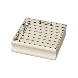 Bullet Journal Meal Planner Rubberstempel