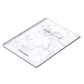 Bullet Journal met elegante en moderne marmerdruk Notitieboek (Linkerzijde)