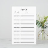 Bullet Journal Prayer Request List Planner Invoege (Staand voorkant)