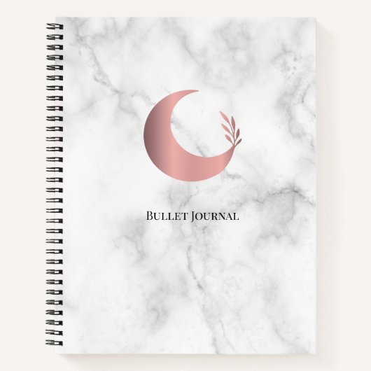 Bullet Journal Rose Gold Moon (Devant)