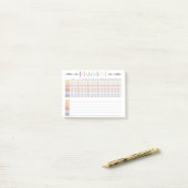 Bullet Journal Tracker Post-it® Notes (Op bureau)