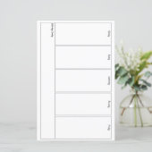 Bullet Journal Week in één oogopslag (Staand voorkant)