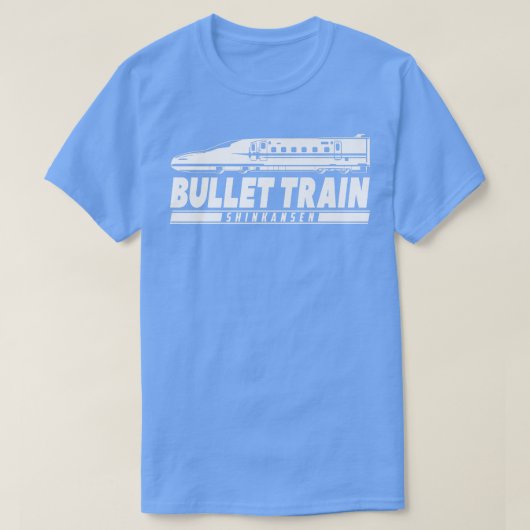 Bullet Train Shinkansen Souvenir High Speed Rail J T-shirt (Design voorkant)