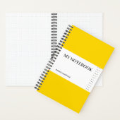 Bullet Yellow Minimalist Notitieboek (Binnen)