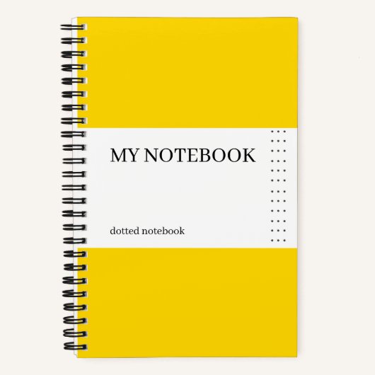 Bullet Yellow Minimalist Notitieboek (Voorkant)