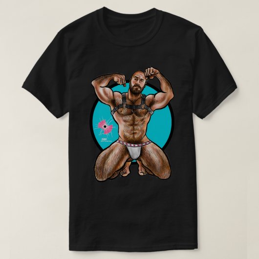 Bullethole Wiggly Piggly Harness T-shirt (Design voorkant)