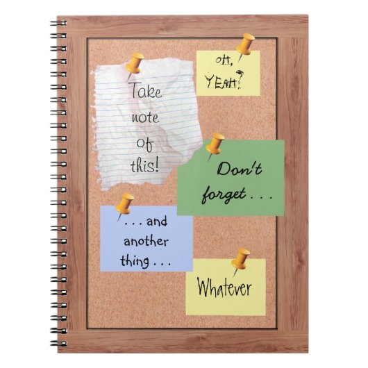 Bulletin Board met  leden Notitieboek (Voorkant)