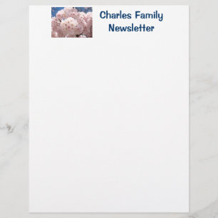 Bulletin de famille Votre Nom papier Fleurs de pri