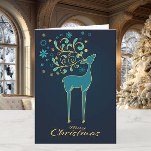 Bulletin moderne stylisé de Noël Carte de voeux