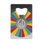 BULLETIN ROUND RAYS I + votre monogramme (Devant)