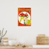 Bulletman  Comic Book Hoesje Poster (Keuken)