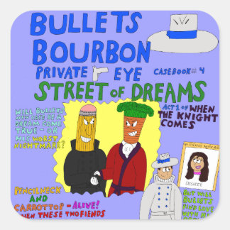 Bullets Bourbon #4 Street of Dreams cover stickers