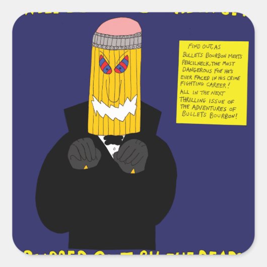 Bullets Bourbon potlood stickers (Voorkant)