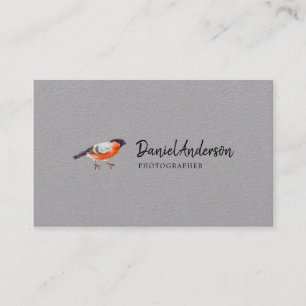 Bullfinch Bird Photographer Visitekaartje