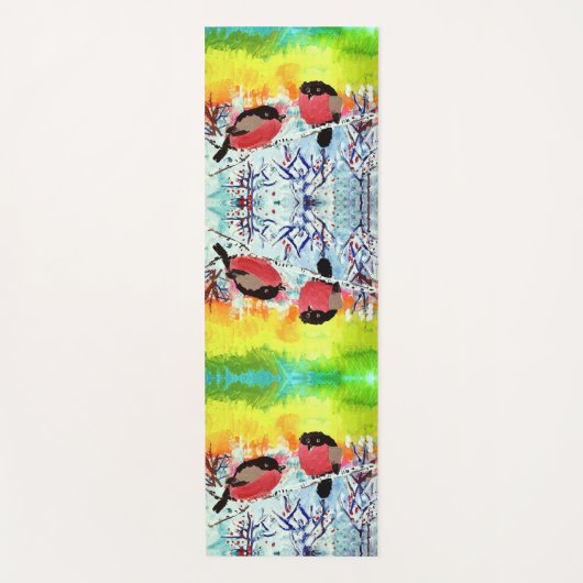 Bullfinch Birds Yogamat (Voorkant)