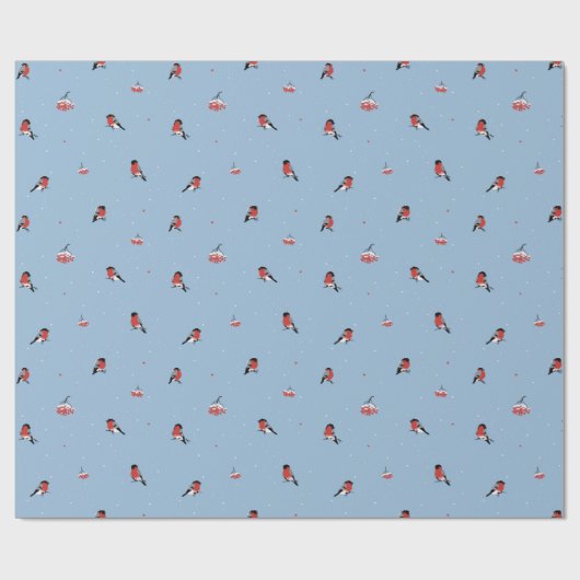 Bullfinch Cadeaupapier (Vlak)