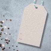 Bullfinch en Snow Merry Christmas Gift Label Cadeaulabel
