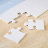 Bullfinch & Snowy Landschap Vrolijke Kerstpuzzel Legpuzzel (Zijkant)