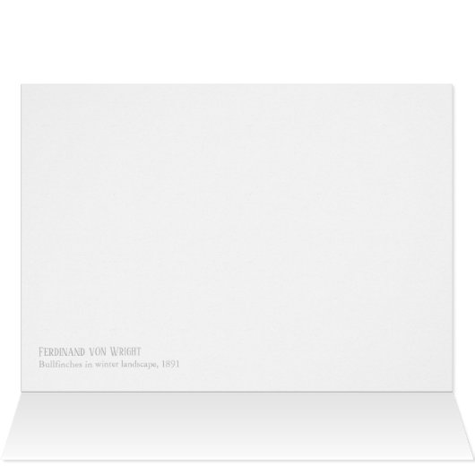 Bullfinches in winterlandschap CC0967 Von Wright (Binnen Horizontaal (Boven))