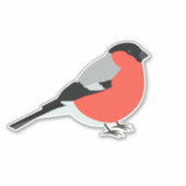 Bullfinevogel Sticker (Voorkant)