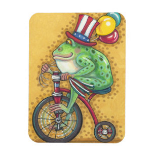 BULLFROG 4TH JULI, AMERICANA FROG MAGNET MAGNEET
