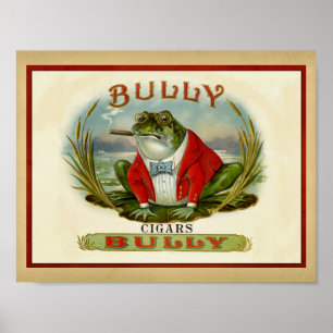 Bullfrog  Cigar Box Poster