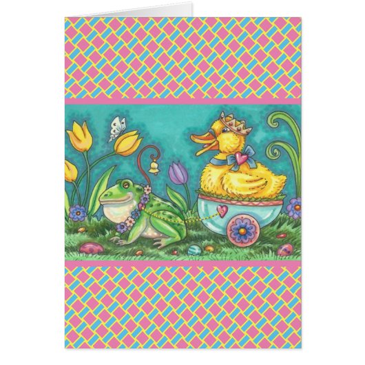 BULLFROG & DUCK PRINCE EASTER GREECARD VERSE (Devant)