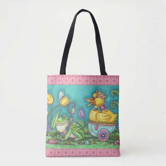 BULLFROG & DUCK PRINCE EASTER PRINTEMPS SAC FOURRE (Devant)