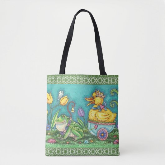 BULLFROG & DUCK PRINCE EASTER SPRING CANVAS TAS Me (Voorkant)
