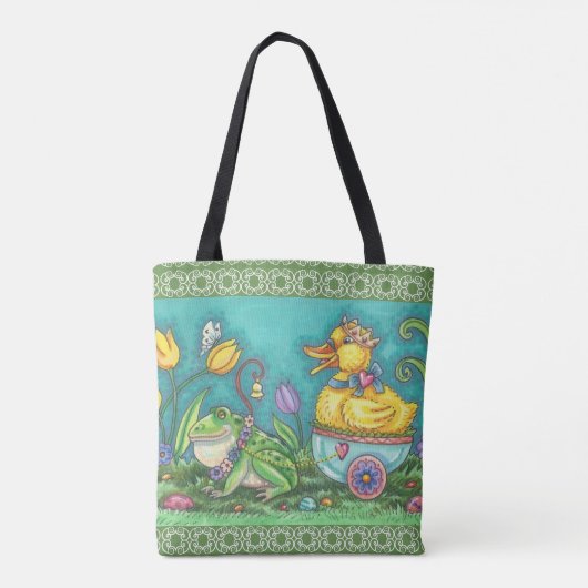 BULLFROG & DUCK PRINCE EASTER SPRING CANVAS TAS Me (Achterkant)